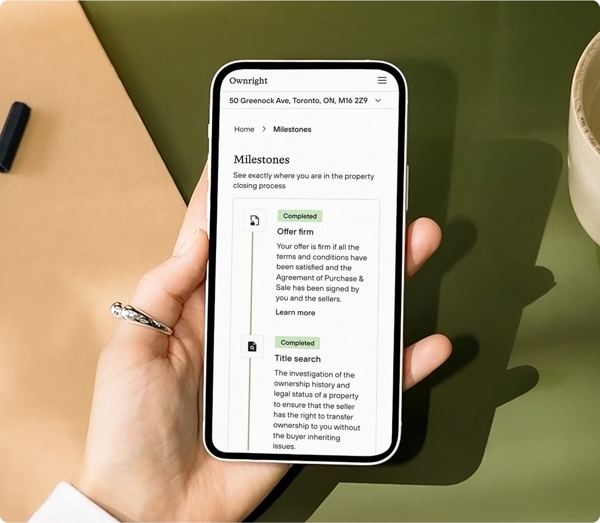 Track the progress of your transaction